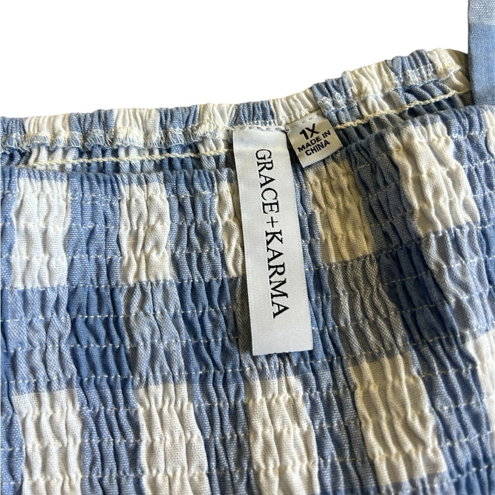Adorable Gingham Grace + Karma Top - Picture 2 of 3